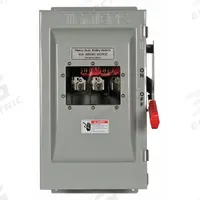 SIEMENS Safety Switch: Fusible, 60 A, Three Phase, 600V AC, Galvanized Steel, Indoor (MPN HF362JW). Key specifications — Brand: SIEMENS.