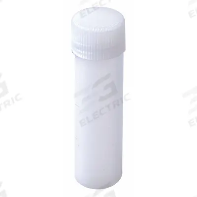 APPROVED VENDOR Vial with Screw Cap: Sample, HDPE, 5 mL, White, 12.7 mm Body Dia, Non-Sterile - Plastic Lab Vials