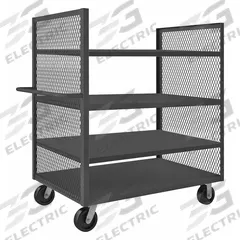 APPROVED VENDOR Stock Truck: 2,000 lb, Flush Lip, 37 in L x 67 in W x 57 in H Overall Dim., Phenolic (MPN 2SPT-EX3660-4-2K-95). Key specifications — Shelf Adjustability: Fixed; Brand: APPROVED VENDOR; Color: Gray; Caster/Wheel Configuration: (2) Swivel.