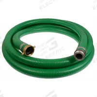 Suction and Discharge Hose: 6 in Hose Inside Dia., 45 psi, Green, 6 in x 6 in Fitting Size (MPN SP600-10MF). Key specifications — Temp. Range: 0° to 158°F; Hose Color: Green; Brand: APPROVED VENDOR.