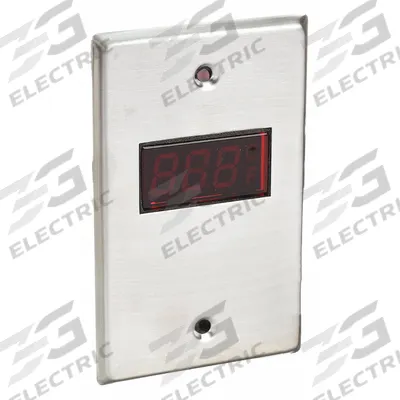 WEISS Switch Plate Thermometer: -40°F to 230°F, +/- 2.7°F - Switch-Plate Digital Thermometers for Commercial Refrigeration