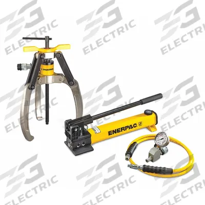 ENERPAC Hydraulic Puller Set: 14 ton Capacity with Attachments - Ram Puller Sets