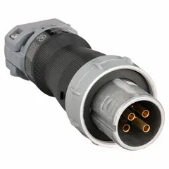 HUBBELL Pin and Sleeve Plug: Gray, 250V DC/600V AC, Three Phase, 30 A, 3 Pole, 4 Wire (MPN HBL430PS2W). Key specifications — Brand: HUBBELL.