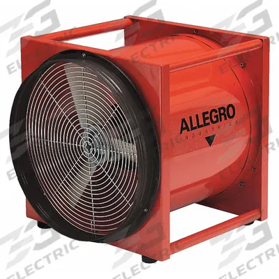 ALLEGRO Confined Space Fan: 115 V AC, 16 in Duct Dia, 1/2 hp Horsepower - Axial Fans & Blowers