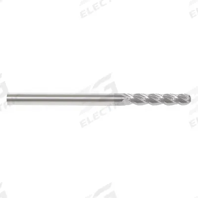 APPROVED VENDOR Ball End Mill: Carbide, TiCN Coated, 4 Flute, 7/16" Mill Dia, 3" LOC - General Purpose Carbide Ball End Mills