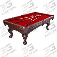 HATHAWAY Pool Table: Netting Drop Pocket, 96 in Overall Lg, Medium-Density Fiberboard, Burgundy (MPN BG2527). Key specifications — attr989543: Mahogany; attr989523: Bridge Stick with Head; attr989535: Pool Table; attr989534: Netting Drop; attr989510: Blended Nylon/Wool; attr989508: HATHAWAY; attr989509: Burgundy.