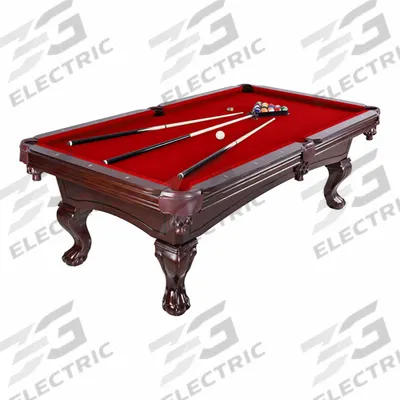 HATHAWAY Pool Table: Netting Drop Pocket, 96 in Overall Lg, Medium-Density Fiberboard - Pool Tables