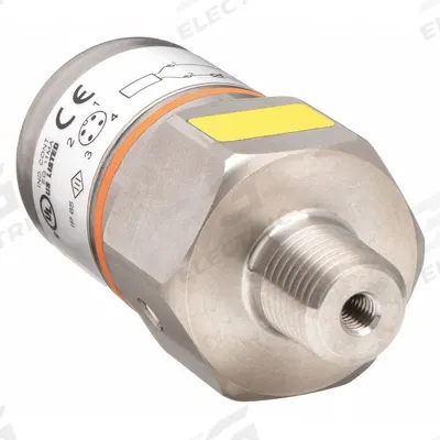 IFM Pressure Transmitter: 0 psi to 250 psi, 4 to 20mA DC, 4-Pin M12 Connector - Pressure Transmitters with 4-Pin M12 Connector