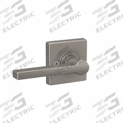 SCHLAGE RESIDENTIAL Solstice Lever Lockset: Dummy Lever Locksets, Nickel, ADA Compliant (MPN J170-SOL-619-COL). Key specifications — Ligature Resistance: Not Ligature-Resistant; Brand: SCHLAGE RESIDENTIAL; Visual Indicator Message: No Message; Lockset Style: Solstice; ADA Compliant: Yes; Finish: Satin Nickel-Plated : Metal.