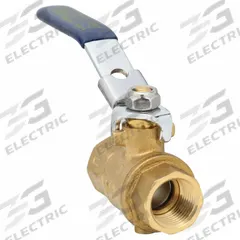 APPROVED VENDOR Manual Two-Way Ball Valve: 1/2 in, Brass, Straight, FNPT x FNPT, Full Port Ball Port (MPN 6GD08). Key specifications — Brand: APPROVED VENDOR; Handle: Locking Lever.