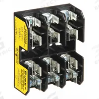 BUSSMANN Fuse Block: Open Block Design, 3 Pole, 600 V AC, Quick Connect/Screw, Non-Indicating (MPN BG3023SQ). Key specifications — Brand: BUSSMANN.