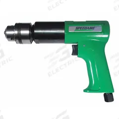 SPEEDAIRE Air-Powered Drill: 1/2 in Chuck, Heavy Duty, 450 RPM, 0.7 hp, Keyed (MPN 45YY14). Key specifications — attr1320790: SPEEDAIRE.