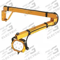 APPROVED VENDOR Dock Light: LED, 40 in Arm Reach, 650 lm Max Brightness, 16 W, 120V AC, IP65, 160° (MPN 24K343). Key specifications — Operating Voltage: 120V AC; Lighting Technology: LED; Bulb Wattage: 16 W; Includes Bulb: Yes; Arm Swivel Angle: 160°; Brand: APPROVED VENDOR.