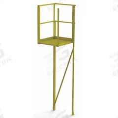 TRI-ARC Turn Platform: 6.8 ft Overall Ht, Steel (MPN UCT04246). Key specifications — Material: Steel; Color: Yellow; Brand: TRI-ARC.