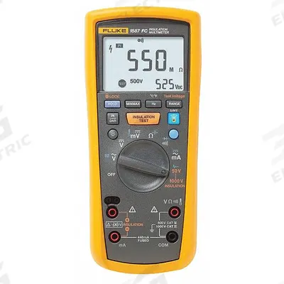 FLUKE Insulation Multimeter: 0.01 megaohm to 2 gigohm, CAT III 1000V/CAT IV 600V - Advanced Feature Megohmmeters