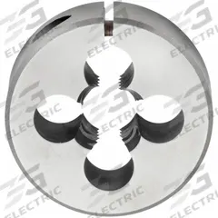 CLE-LINE Round Threading Die: 3/8"-16 UNC, 1 in OD, Adj, High Speed Steel (MPN C65816)