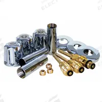 APPROVED VENDOR Shower and Tub Rebuild Kit: Circle Trim Plate, Chrome Finish, Knob Faucet Handle (MPN RBK1827). Key specifications — Compatible Product Type: Gerber Bathtub and Shower Faucets; Brand: APPROVED VENDOR; Product Type: Shower Rebuild Kit; Trim Plate Shape: Circle; Handle Material: Brass; Trim Finish/Color: Chrome.