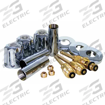 APPROVED VENDOR Shower and Tub Rebuild Kit: Circle Trim Plate, Chrome Finish - Handle, Trim & Valve Kits for Bathtubs & Showers