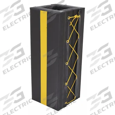 APPROVED VENDOR Column Protector: 5 in, 5 in, 5 in, 5 in, Square, 5 in Compatible Column Dia - Column Protectors with I-Beam & H-Beam Centers