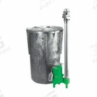 MYERS Sewer Ejector Pump System: 30 gal, 2/5 hp, 115V AC, 60 gpm Flow Rate @ 10' of Head, Base Model (MPN SR1830-23-2-01). Key specifications — Rated Voltage: 115V AC; Discharge Location: Top; Brand: MYERS; Switch: Piggyback Tether Float.