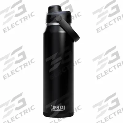 CAMELBAK Bottle: 32 oz Capacity, Black, Stainless Steel, Not BPA-Free, 13 in Overall Ht - Insulated Stainless Steel Water Bottles