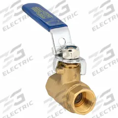 APPROVED VENDOR Manual Two-Way Ball Valve: 3/8 in, Brass, Straight, FNPT x FNPT, Full Port Ball Port (MPN G-F600-38LH). Key specifications — Brand: APPROVED VENDOR; Handle: Locking Lever.
