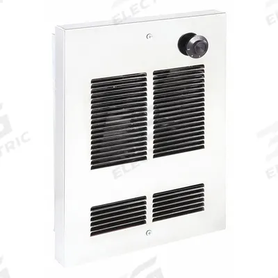 Dayton Recessed Electric Wall-Mount Heater: 1000 W, 120V AC, Single Phase, 120V AC - Compact Recessed Electric Wall Heaters