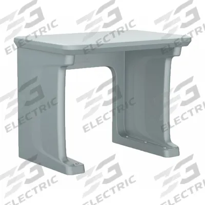 CORTECH Freestanding Desk: Gray, 29 in Overall Ht, 36 in Overall Wd, 24 in Overall Dp - Floor-Mount Desks