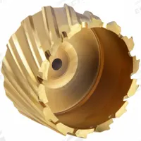 SLUGGER BY FEIN Annular Cutter: 2 1/4 in Cutter Dia, 1 in Max Cutting Dp, TiN, High Speed Steel (MPN 63134565102). Key specifications — attr253884: No; attr253885: TiN; attr253886: High Speed Steel; attr253887: Weldon Flat; attr253888: Fractional Inch; attr277149: SLUGGER BY FEIN.