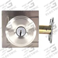 SCHLAGE RESIDENTIAL Door Lockset: Office Knob Locksets, Nickel (MPN F51A BWE 619 ULD). Key specifications — Lockset Style: Bowery.