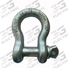 APPROVED VENDOR Anchor Shackle: Anchor Shackle, 30,000 lb Working Load Limit, Alloy Steel, Silver (MPN 55AY25). Key specifications — Body Color: Silver; Brand: APPROVED VENDOR.
