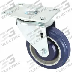 DAYTON Caster: 5 3/8 in Overall Lg, 3 1/8 in Overall Wd, Steel, 5 1/8 in Overall Ht, Blue, Zinc (MPN MH15949802G). Key specifications — Material: Steel; Compatible Grainger Part Number: 4VMD3; Color: Blue; Brand: DAYTON; Manufacturer Part Number: MH15949802G.