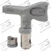 GRACO Airless Spray Gun Tip: Tips for Airless Spray Guns, Airless Spray Gun Tip, 0.027 in Tip Size (MPN XHD527). Key specifications — Product Type: Airless Spray Gun Tip; Compatible with Manufacturer Model Number: XHD001; Brand: GRACO; Color: Gray; Compatible with Series: XTR; Product Grouping: Tips for Airless Spray Guns.
