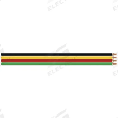 SOUTHWIRE Flat Submersible Pump Cable: 600 V, 2 Conductors, 500 ft Lg, 12 AWG - Flat Submersible Pump Wires
