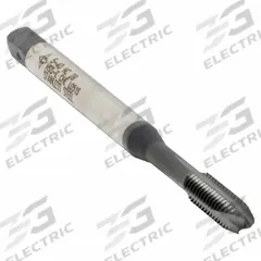 CLEVELAND Spiral Point Tap: #5-40 UNC, 2B, 3 Flute, Plug Chamfer, Hardlube Coated Cobalt (MPN C96005)