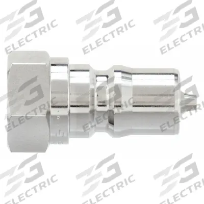 PARKER Hydraulic Quick Connect Hose Coupling: 1/4 in Coupling Size, 316 Stainless Steel - ISO B Series Hydraulic Quick-Connect Coupling Plugs