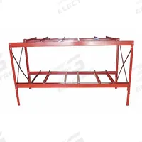 DAYTON Drum Rack: 86 in x 34 in x 49 in, For 6 Drums, 2 Levels, 4,800 lb Wt Capacity, Red, Metal (MPN 31CA30). Key specifications — Weight Capacity Per Level: 2,400 lb (Top); Color/Finish: Red; For Drum Capacity: 55 gal; Wheel Material: Not Application; Brand: DAYTON.