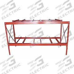 DAYTON Drum Rack: 86 in x 34 in x 49 in, For 6 Drums, 2 Levels, 4,800 lb Wt Capacity, Red, Metal (MPN 31CA30). Key specifications — Weight Capacity Per Level: 2,400 lb (Top); Color/Finish: Red; For Drum Capacity: 55 gal; Wheel Material: Not Application; Brand: DAYTON.
