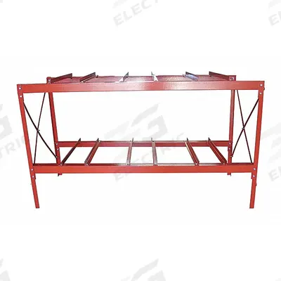 Dayton Drum Rack: 86 in x 34 in x 49 in, For 6 Drums, 2 Levels, 4,800 lb Wt Capacity - Drum Storage Racks
