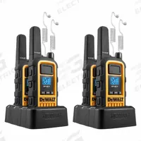 DEWALT Handheld Two Way Radio: DXFRS800 Series, FRS/GMRS, Analog, 2 W, 22 Channels, Alphanumeric (MPN 2DXFRS800-SV1). Key specifications — FCC License Required: No.