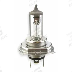 APPROVED VENDOR Halogen Bulb: Halogen, Prefocus (P43t-38), (T) Tubular, T4-5/8, H4, 28V AC (MPN H4-75/70W). Key specifications — attr927749: 28V AC; attr927707: Prefocus (P43t-38); attr927706: APPROVED VENDOR; attr927713: T4-5/8; attr927747: H4.