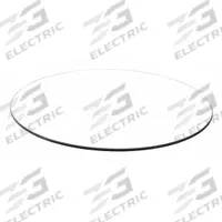 FLOORTEX Chair Mat: Circle, 0.24 in Thick, 48 in Overall Lg, 48 in Overall Wd, Clear, Tempered Glass (MPN FC124848RG). Key specifications — Brand: FLOORTEX; Material: Tempered Glass.