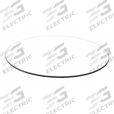 FLOORTEX Chair Mat: Circle, 0.24 in Thick, 48 in Overall Lg, 48 in Overall Wd, Clear - Multi-Surface Chair Mats