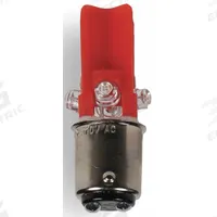 EDWARDS SIGNALING Compact LED Bulb: LED, Double Contact Bayonet (BA15d), (T) Tubular, T3-1/4, Red (MPN 270LEDR24V). Key specifications — Light Color: Red; Voltage: 24 V AC/DC; Brand: EDWARDS SIGNALING; Bulb Shape: T3-1/4.