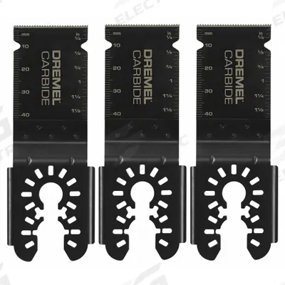 DREMEL Oscillating Tool Blade: 1 1/4 in Blade Wd, 2 1/4 in Overall Lg, Precision Cutting - Starlock Mounted Blades