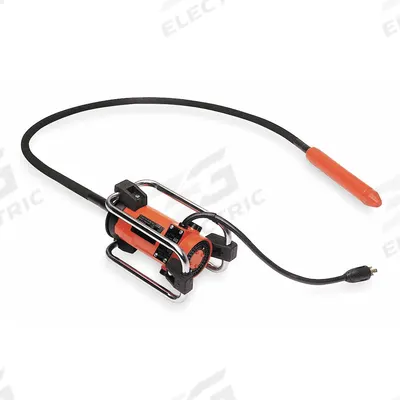 VIBCO Electric Vibrator: 1 1/2 hp, 7 ft Shaft Lg, 1 1/4 in Head Dia, 7 in Radius of Vibration - Corded Concrete Vibrators