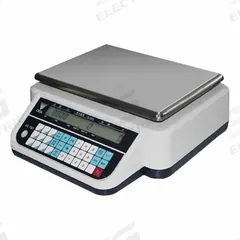 RICE LAKE WEIGHING SYSTEMS Industrial Bench Scale: 12 in x 8 7/8 in, Not IP Rated, Integrated (MPN 108249). Key specifications — attr1341383: RS-232; attr1341384: 0.002 lb; attr1341400: RICE LAKE WEIGHING SYSTEMS; attr1383935: Stainless Steel.