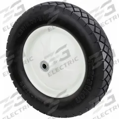 APPROVED VENDOR Flat-Free Wheel: 15 1/2 in Wheel Dia., 4 in Wheel Wd, Polyurethane, 6 in Hub Lg, Std (MPN 53CM70). Key specifications — Brand: APPROVED VENDOR; Tire Sidewall Number: 4.80/4.00-8.