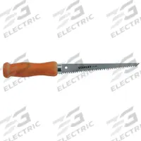 STANLEY Jab Saw: 6 in Blade Lg, Steel, 9 in Overall Lg, 6, Wood (MPN 15-206). Key specifications — attr307094: Steel; attr307097: Wood; attr307096: 6; attr324786: STANLEY.