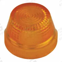 EATON Pilot Light Lens: 30 mm Panel Mounting Hole Dia, Yellow, Fresnel, Incandescent/LED, HT800 (MPN HT8LY). Key specifications — Brand: EATON; Compatible with Series: HT800; Lens Material: Plastic.